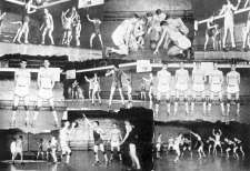 1937-38 Elkins High School Basketball Scenes
