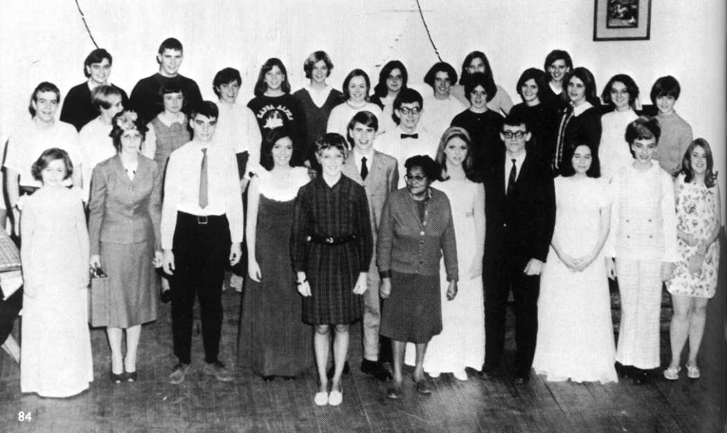 Cast from "Make Room For One More" (1969 Senior Play)