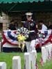 Marine presenting 

a wreath at Grafton National Cemetery